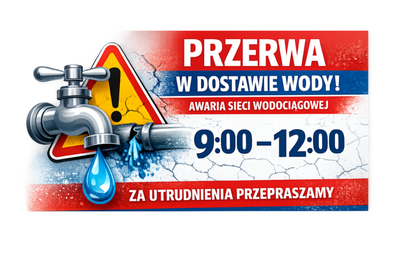 Brak wody na ulicy Moniuszki