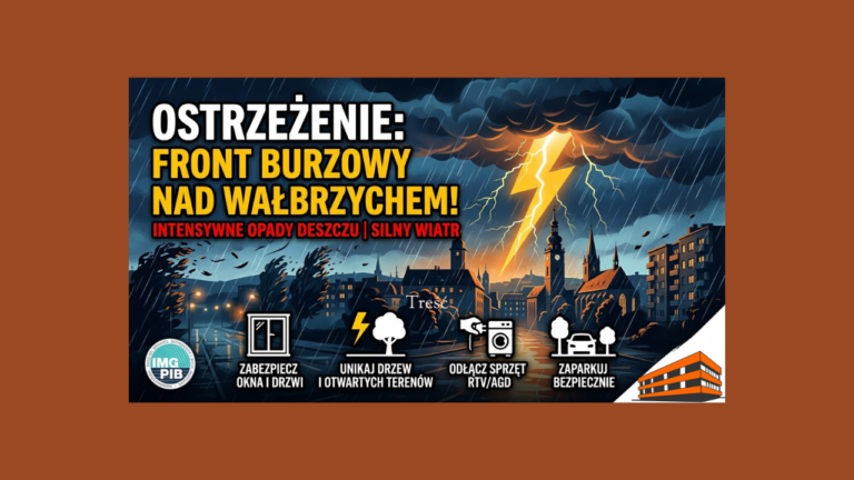 Informacja odnośnie nadchodzącego niebezpieczeństwa
